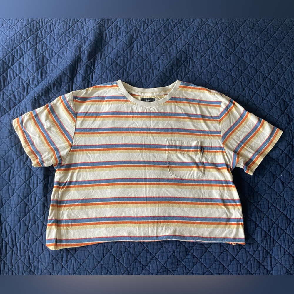 O'Neill Cream and Red Short Sleeve Tee